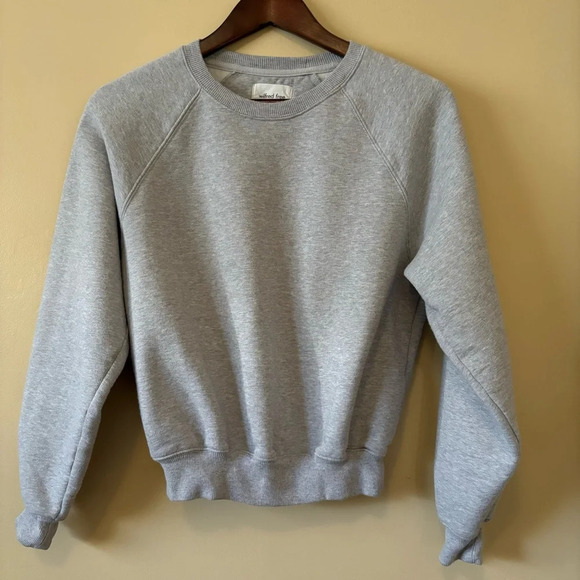 Wilfred| Cute & Cozy 2XS Light Grey Cropped Fleece Sweatshirt - Picture 2 of 6